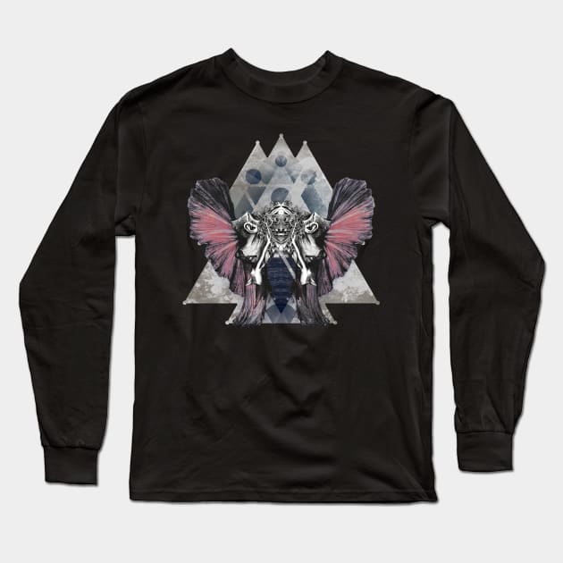 Butterfly Long Sleeve T-Shirt by rubenlorenzo